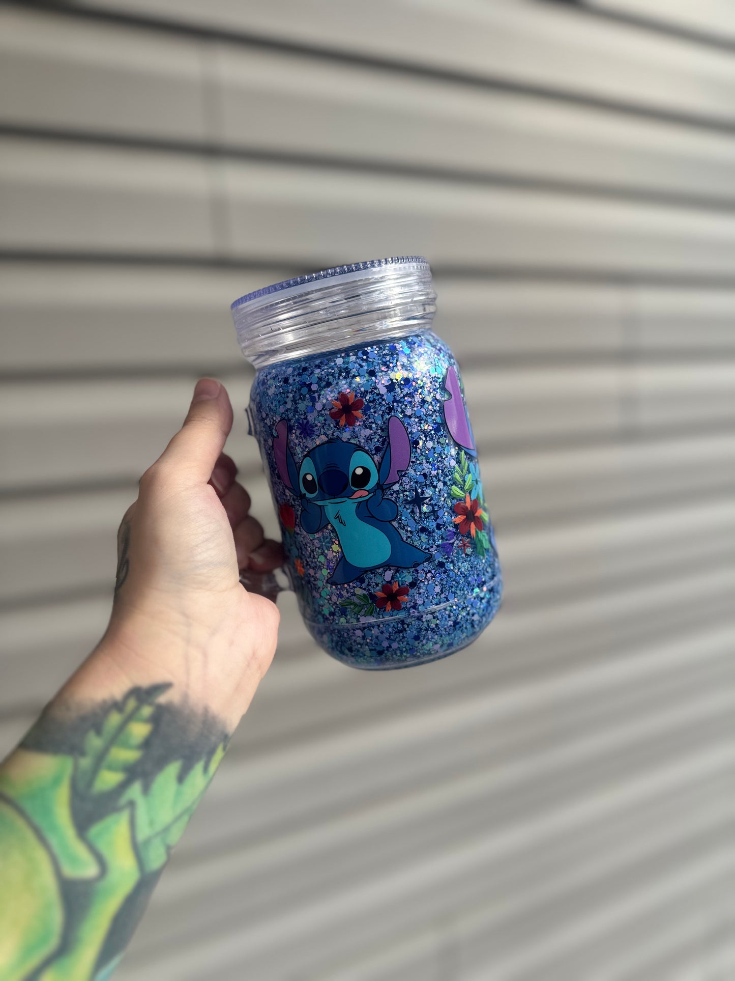 20oz Acrylic Mason Jar Snowglobe