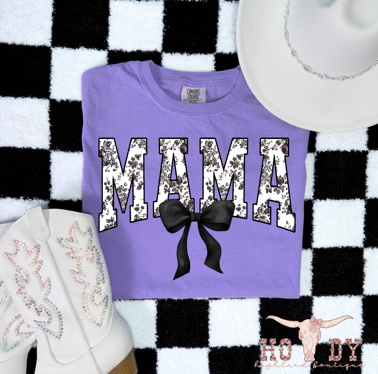 Black & White Mama Bow