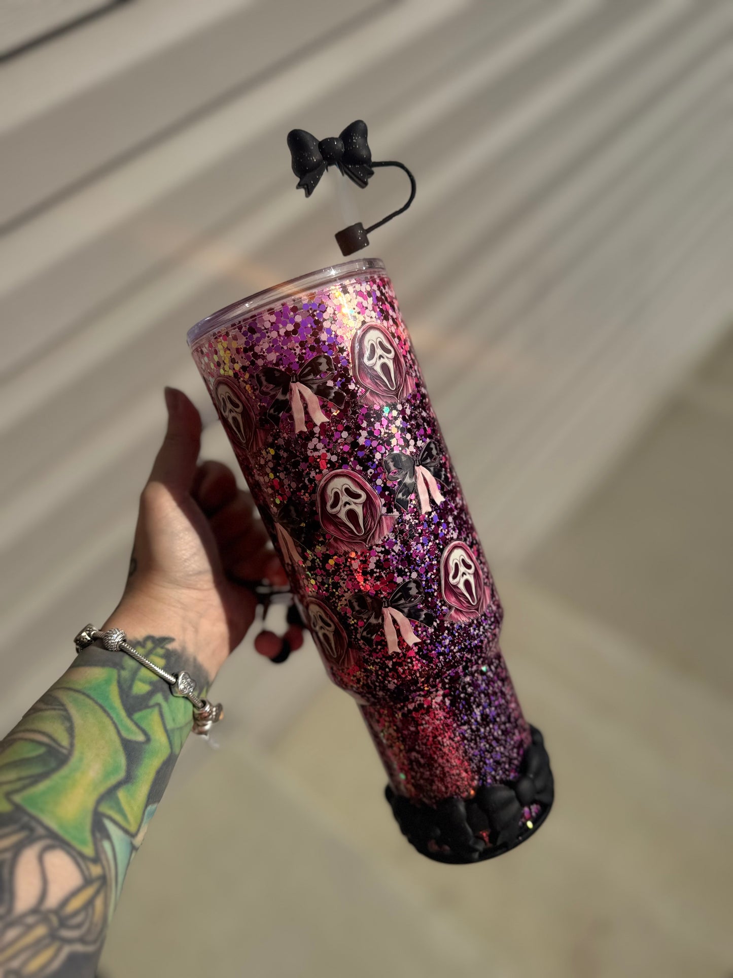 40oz ACRYLIC SNOWGLOBE TUMBLER