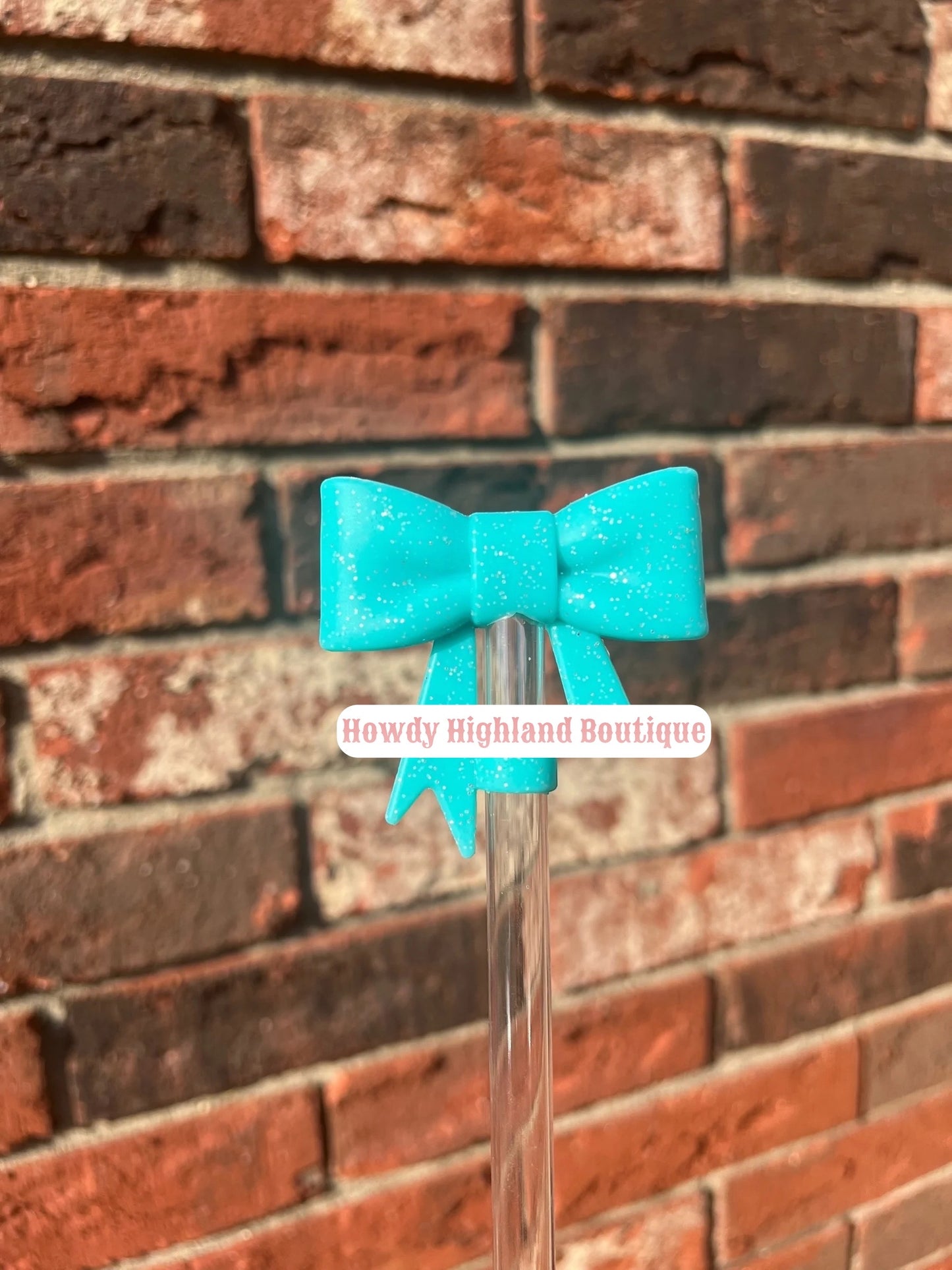 Big Bow Straw Topper