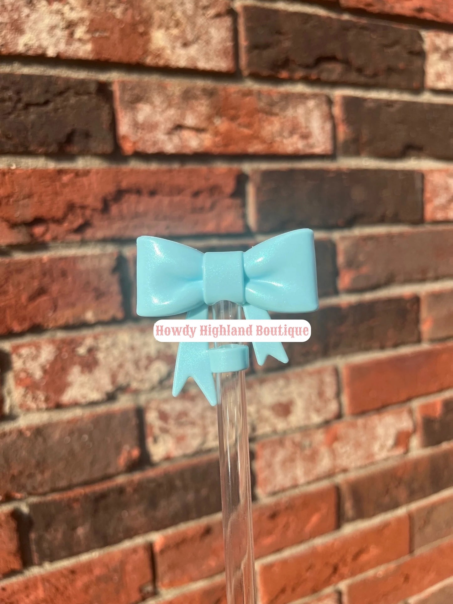 Big Bow Straw Topper