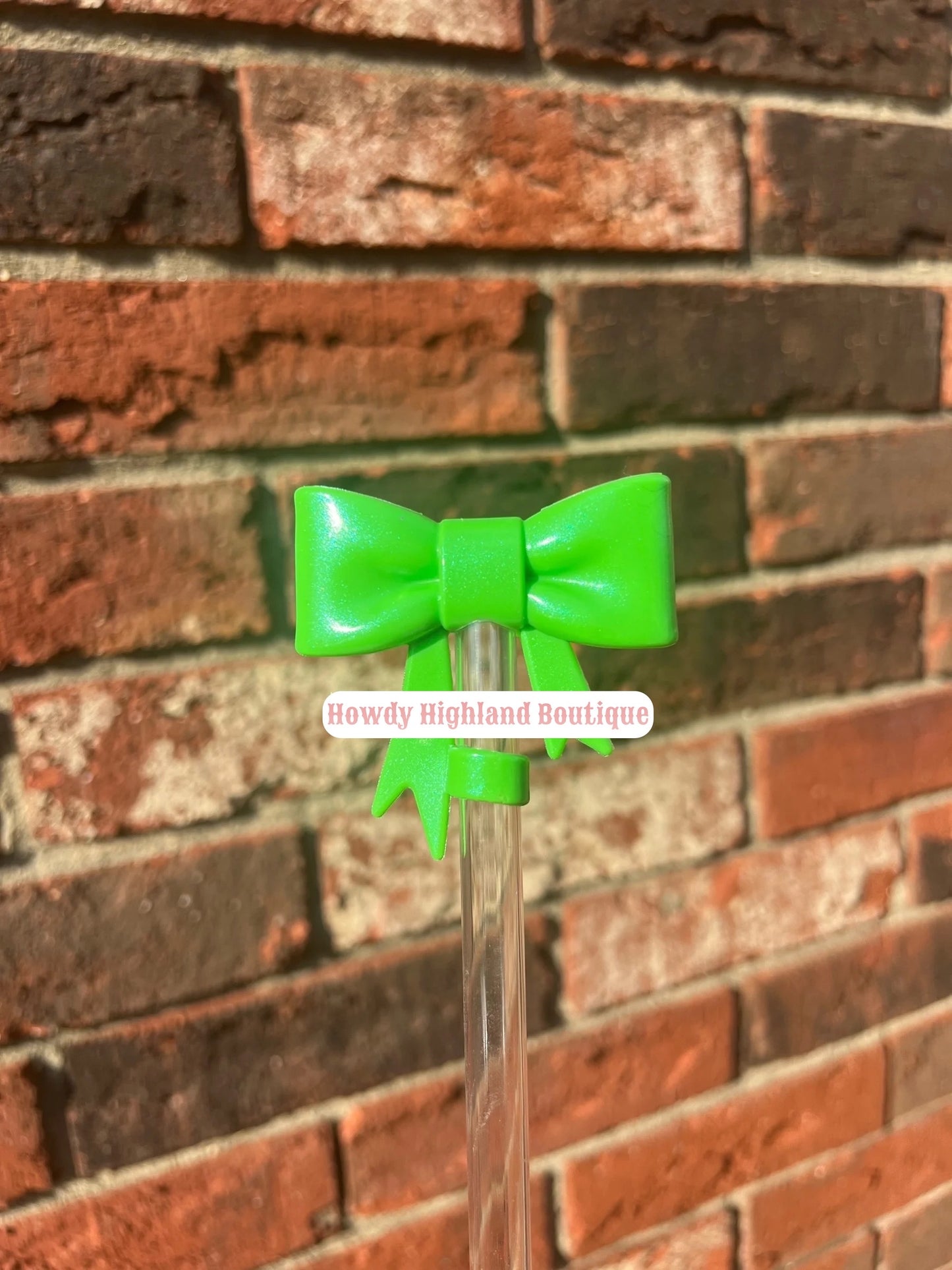 Big Bow Straw Topper