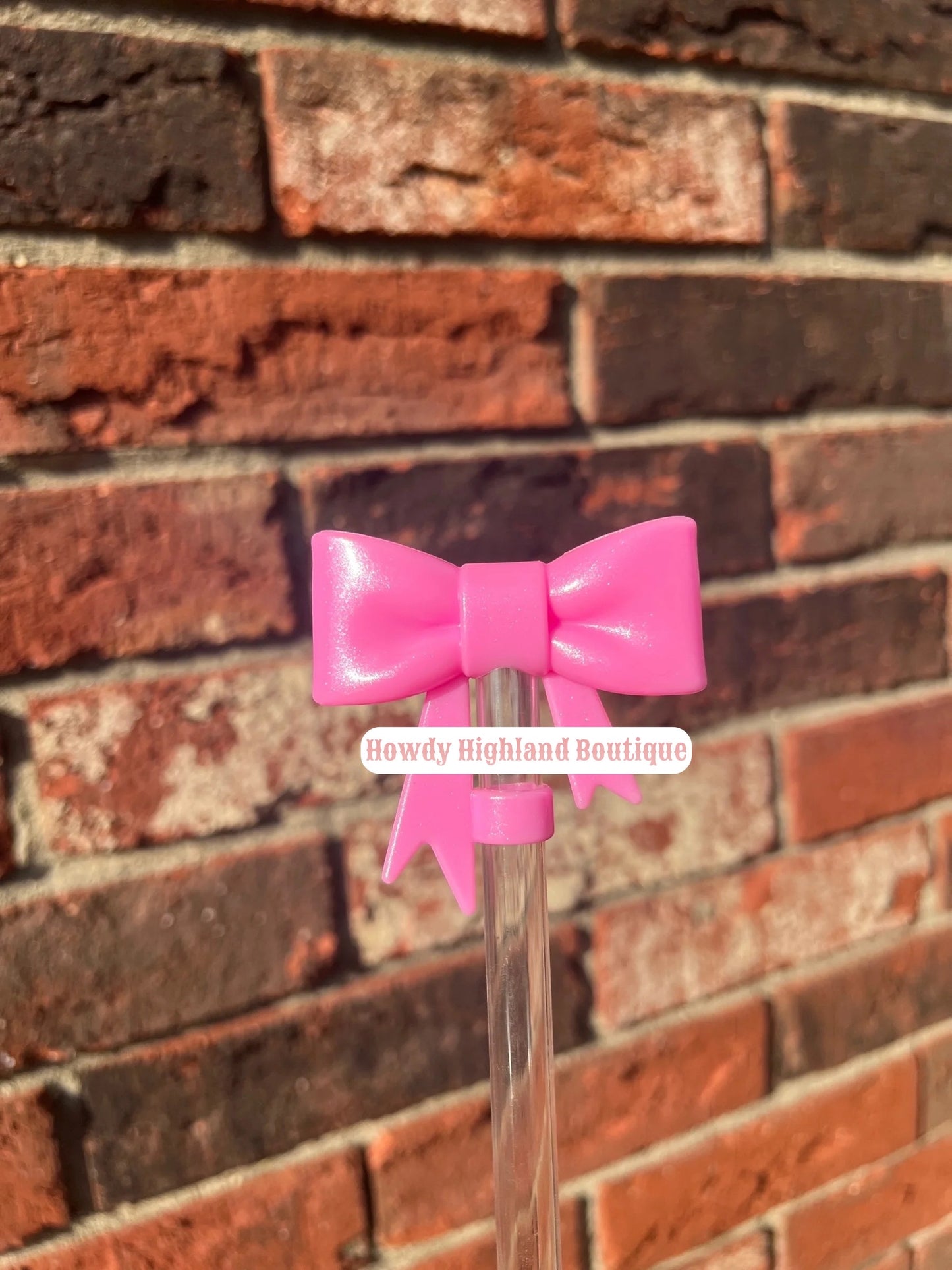 Big Bow Straw Topper