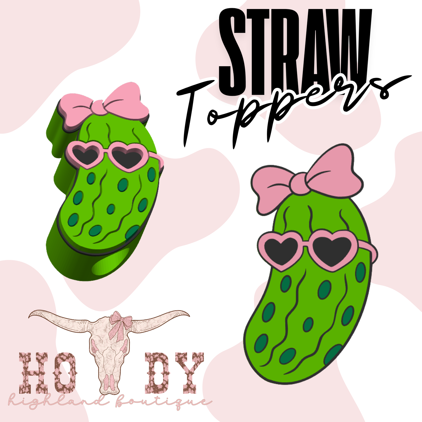 Pickle Straw Topper