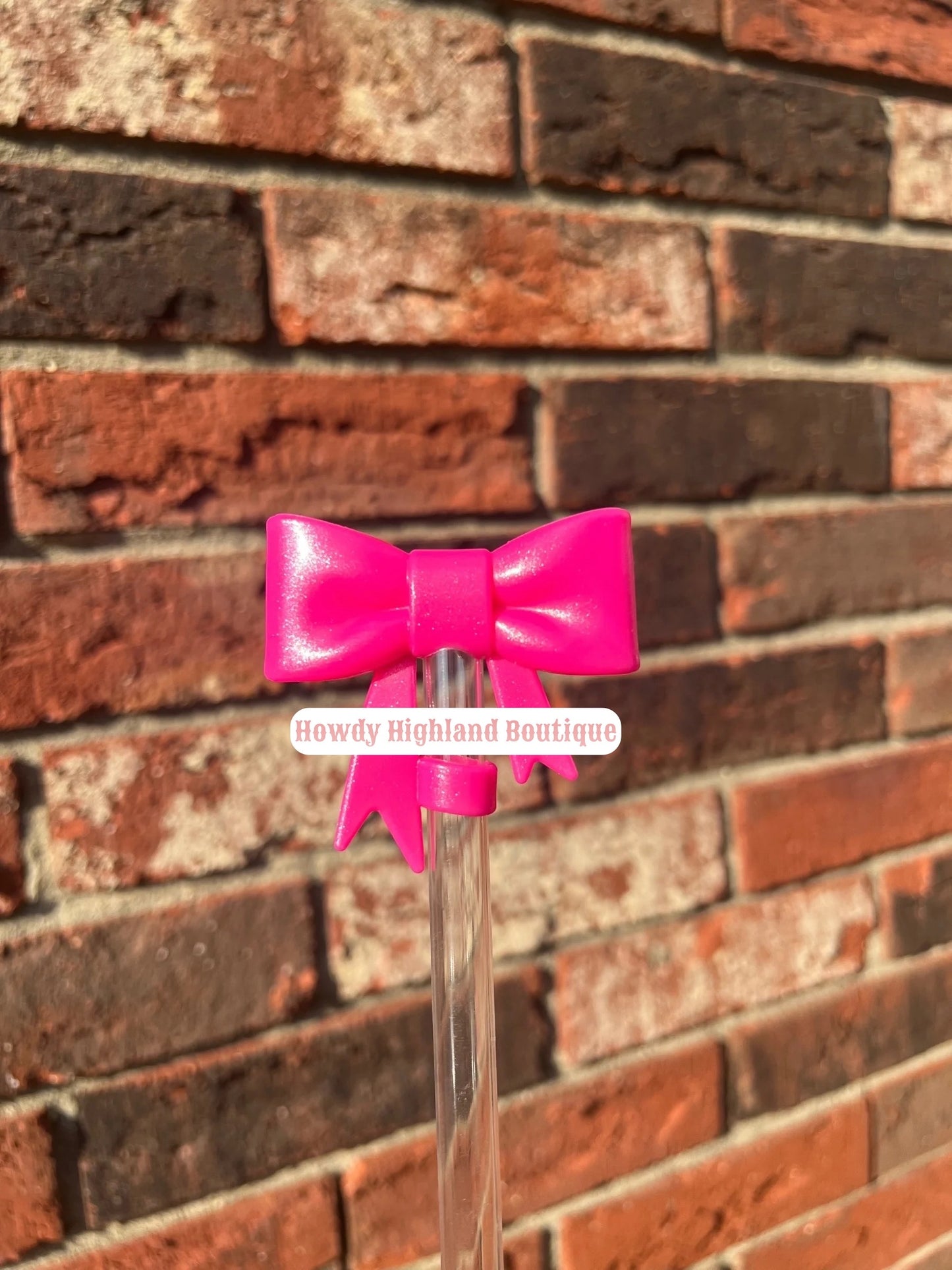Big Bow Straw Topper