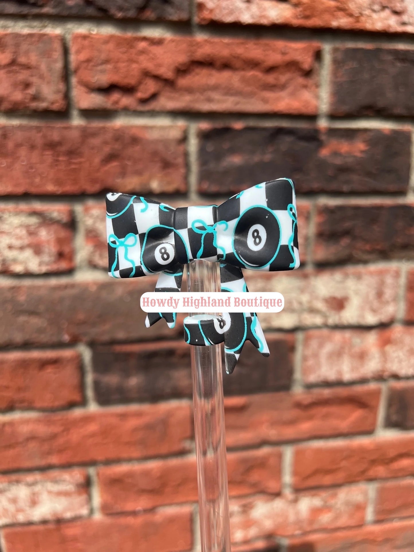 Big Bow Straw Topper