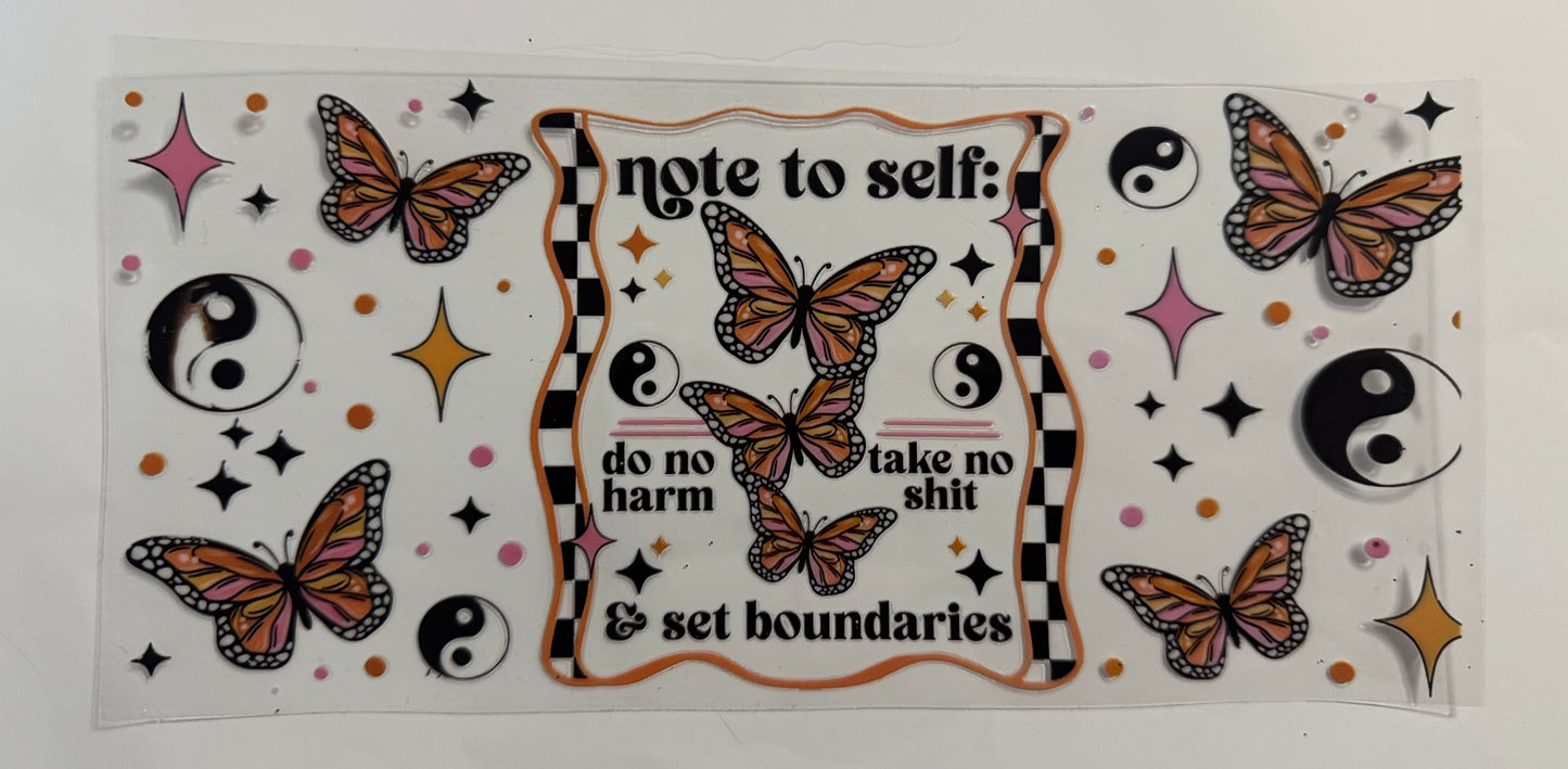 Note to self