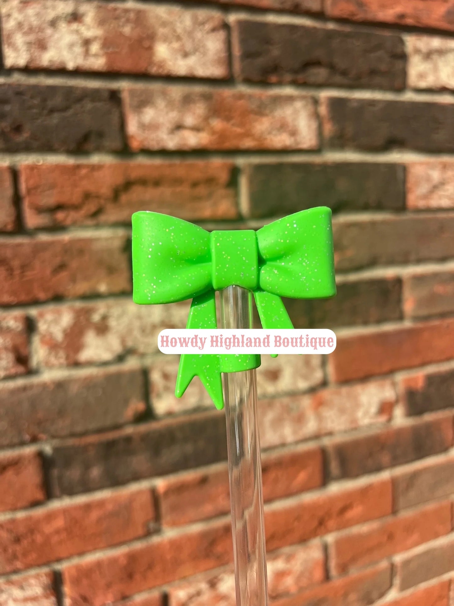 Big Bow Straw Topper