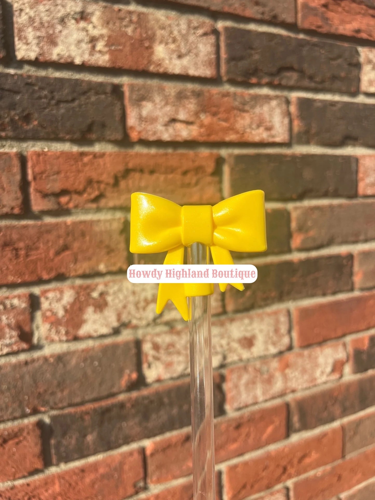 Big Bow Straw Topper