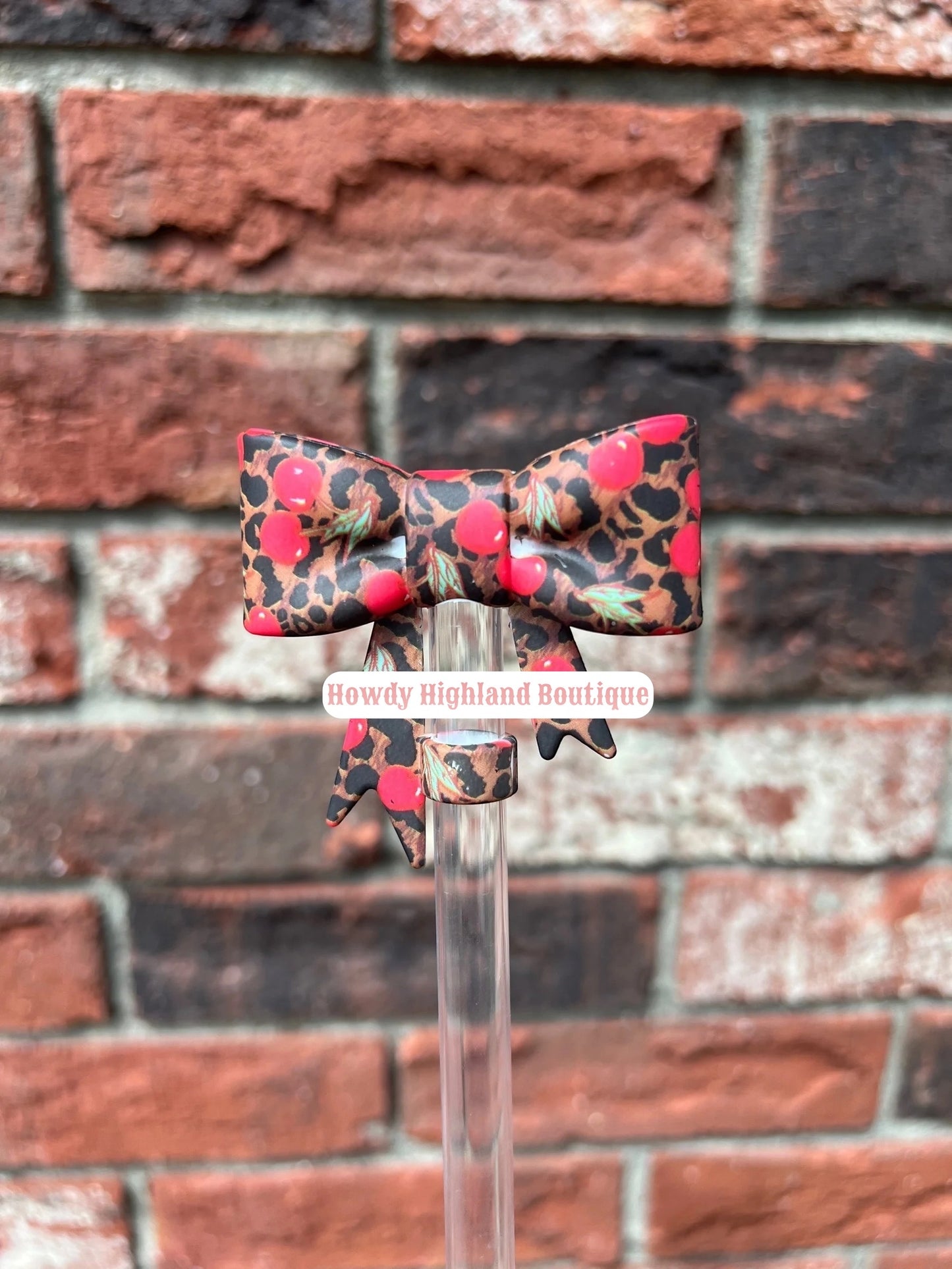 Big Bow Straw Topper
