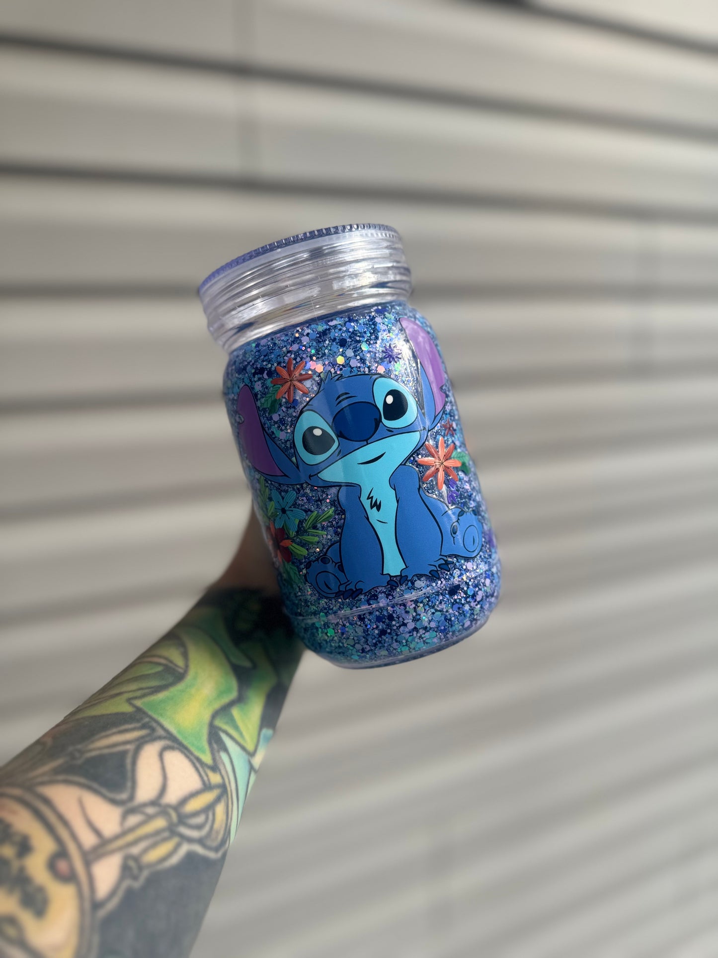 20oz Acrylic Mason Jar Snowglobe