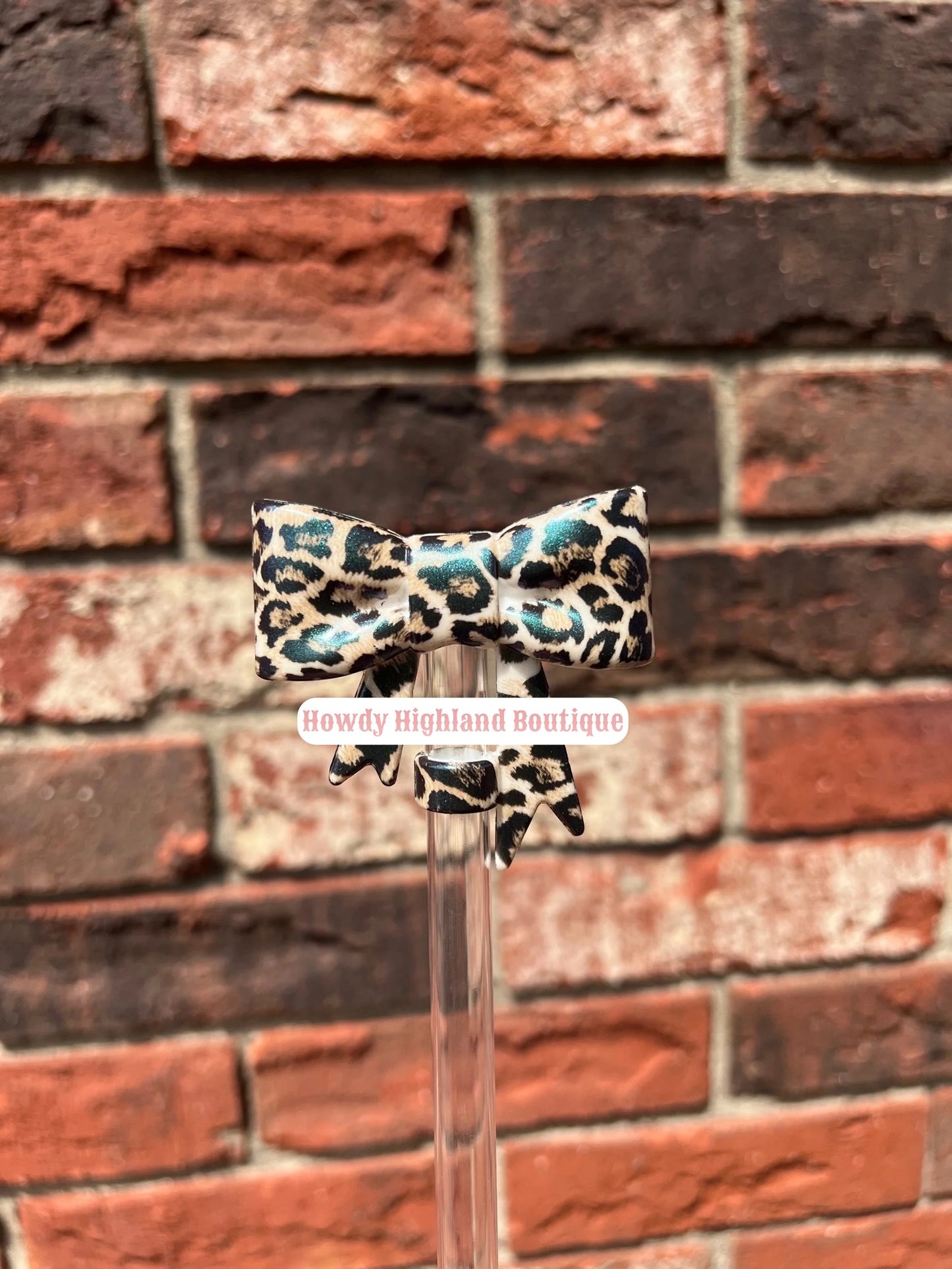 Big Bow Straw Topper
