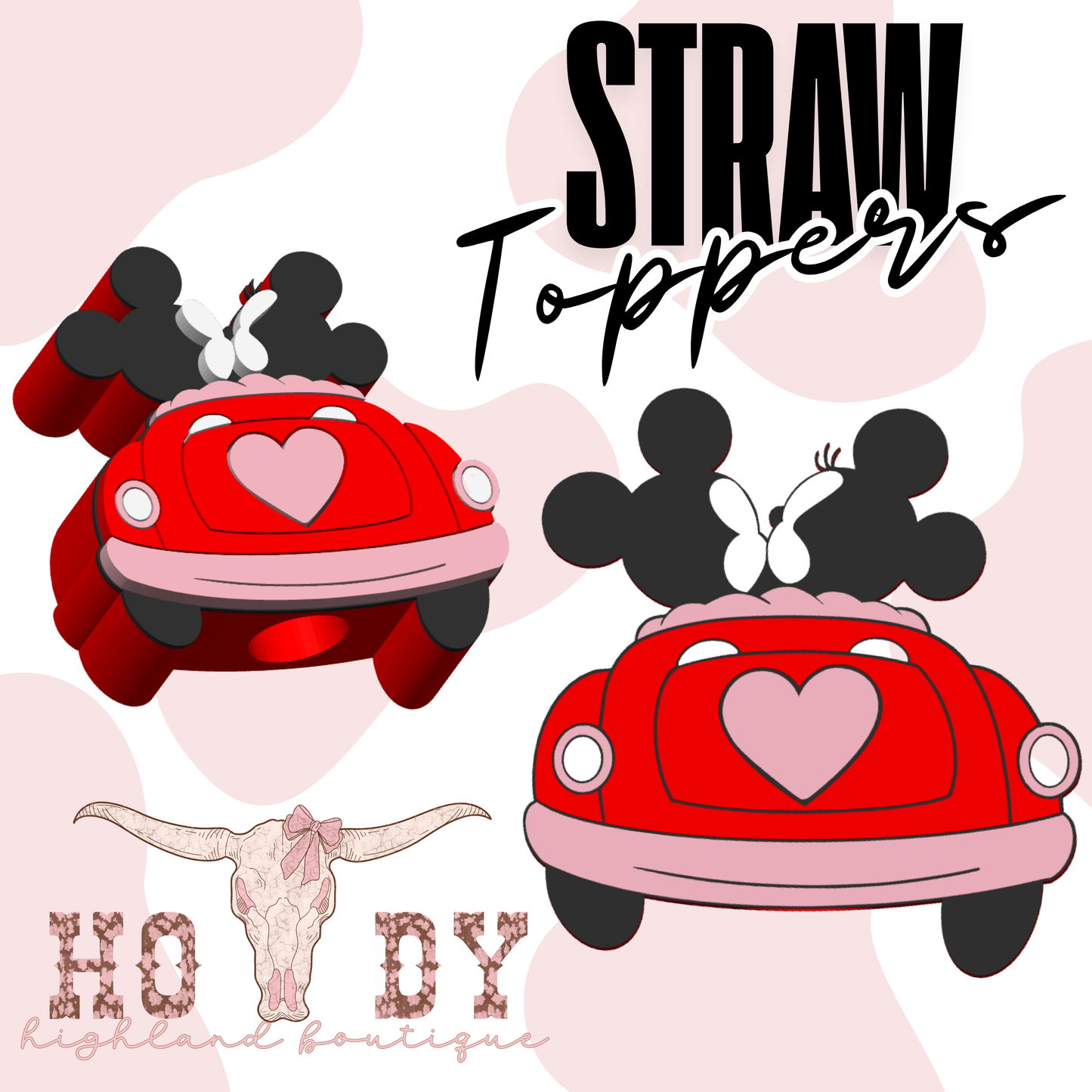 Mouse Lovers Straw Topper