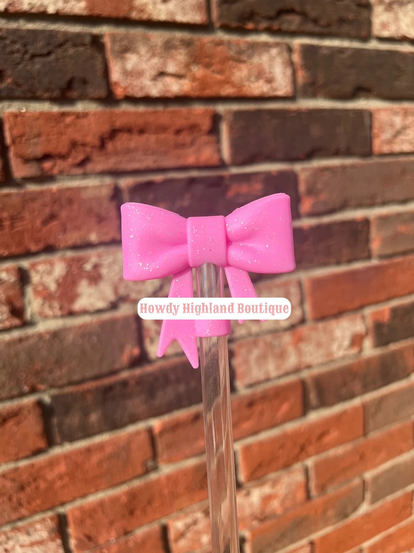 Big Bow Straw Topper