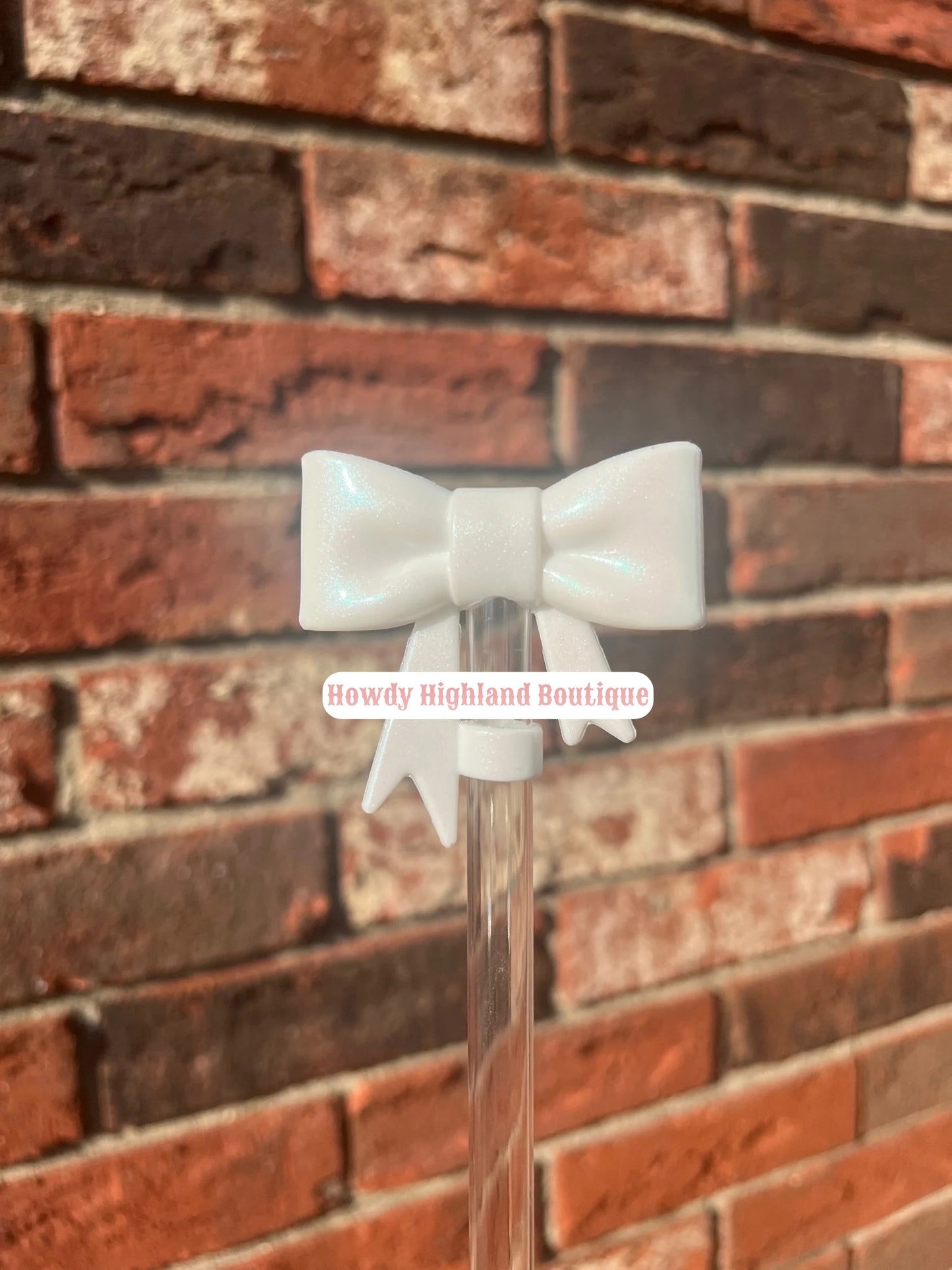Big Bow Straw Topper