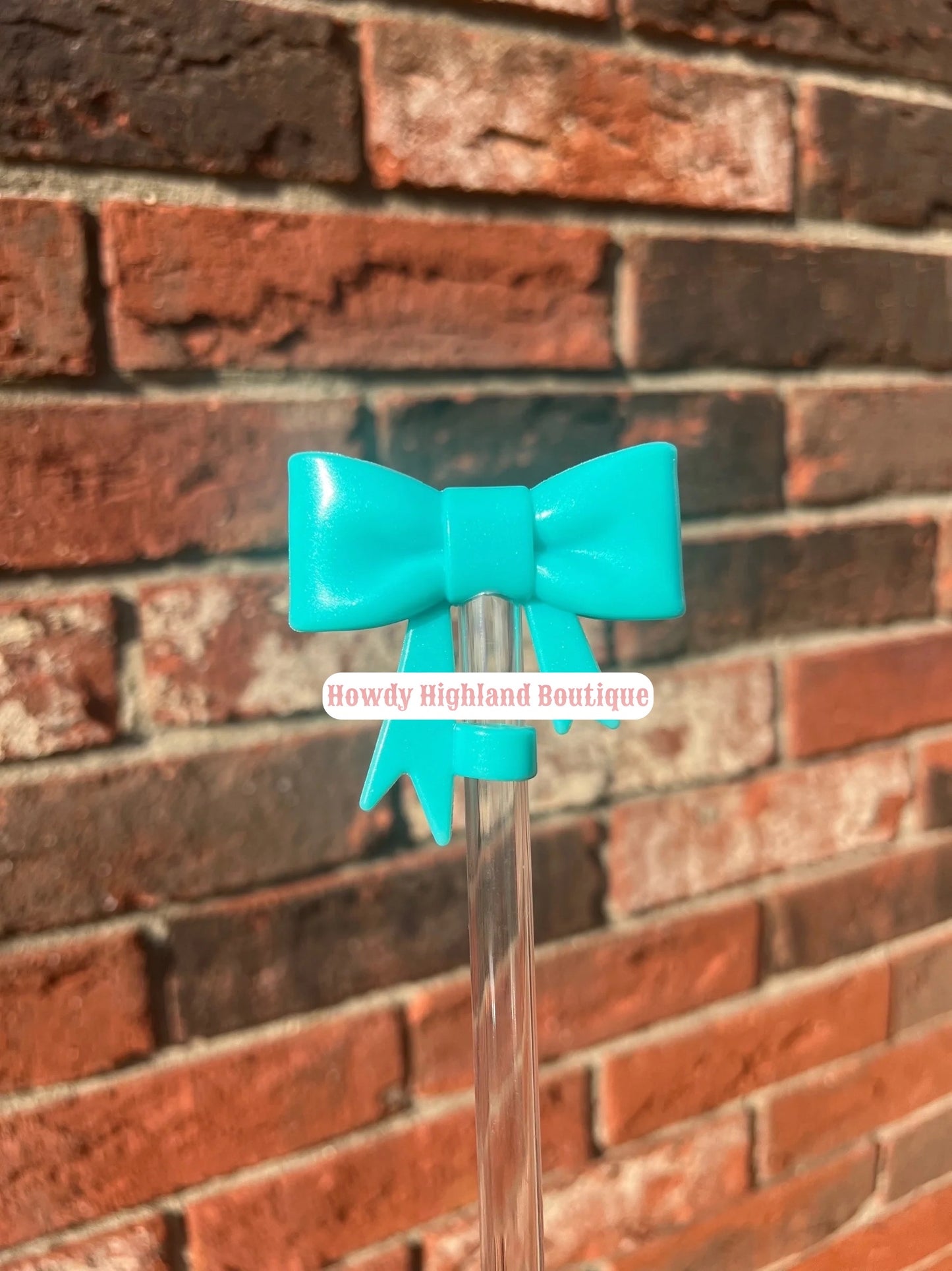Big Bow Straw Topper