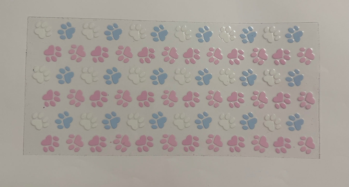 Pastel Paw Prints