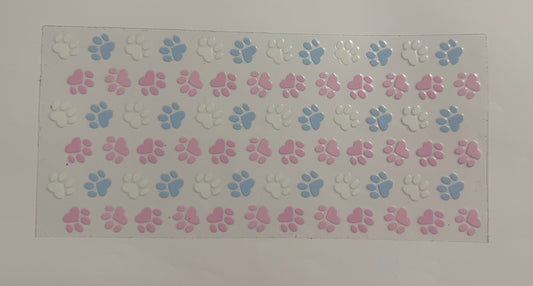 Pastel Paw Prints