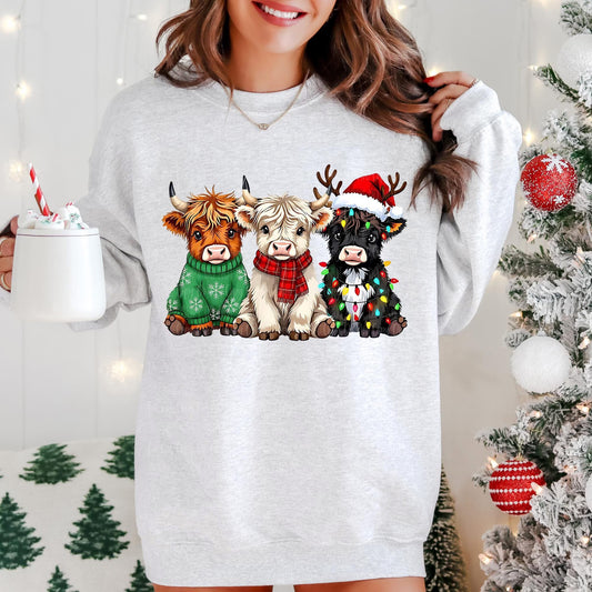 Christmas Highland Cows