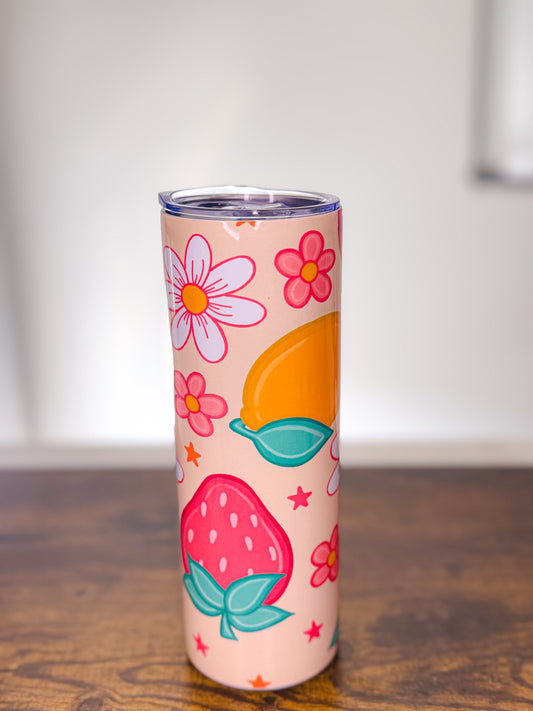 Lemons & Strawberry 20oz Tumbler