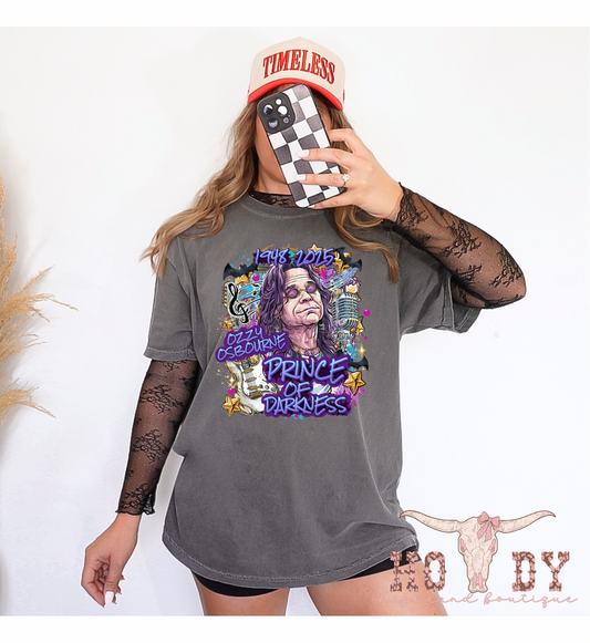 Ozzy Osbourne Memorial Shirt - COMFORT COLORS