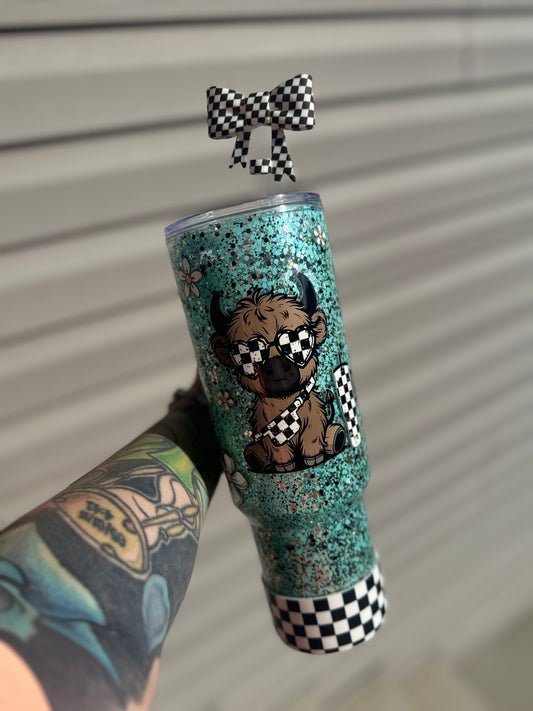40oz ACRYLIC SNOWGLOBE TUMBLER