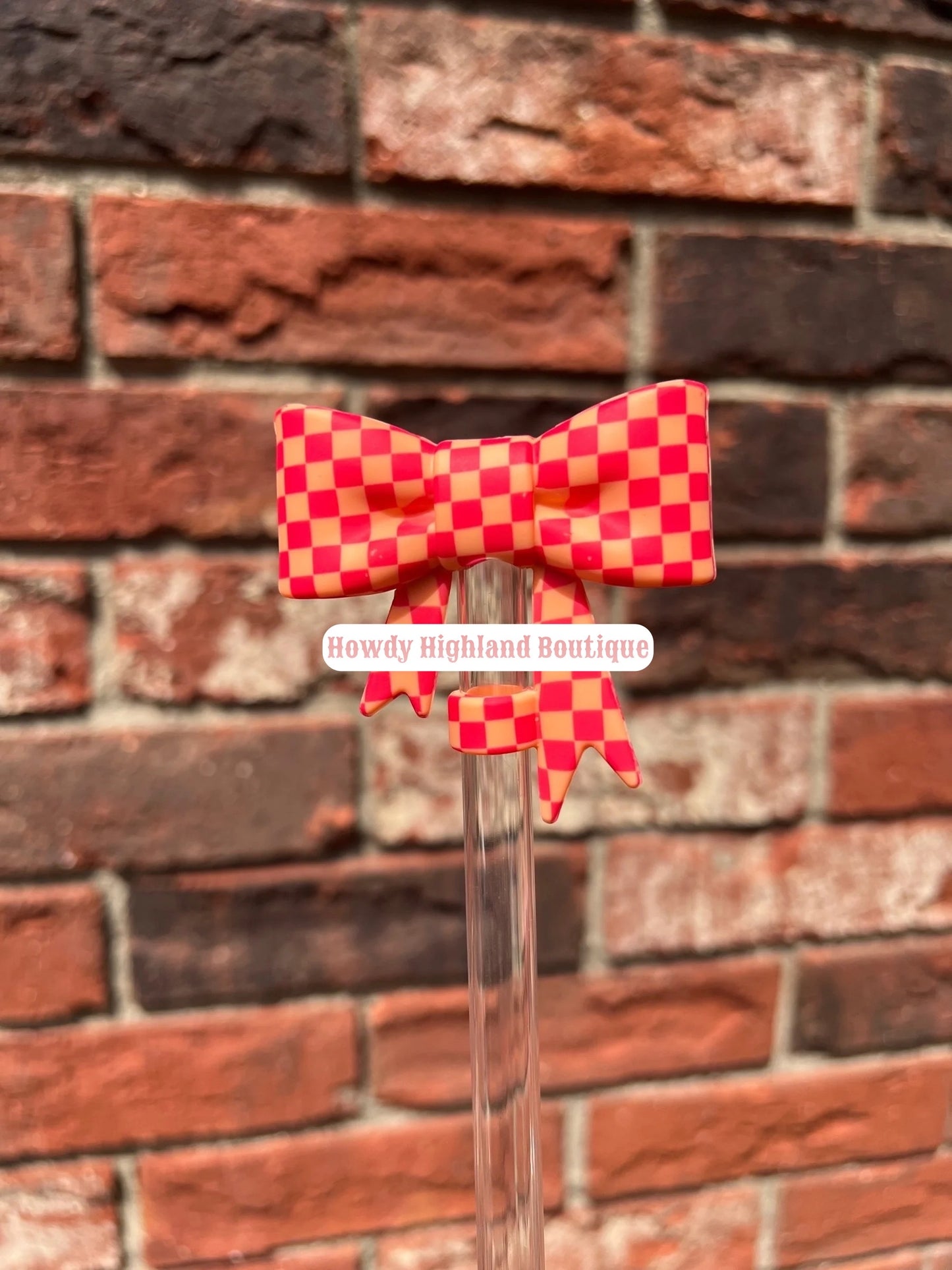 Big Bow Straw Topper