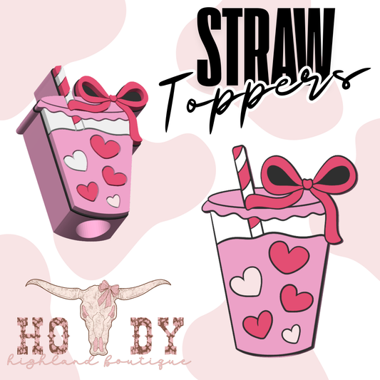 Valentine Cup Straw Topper