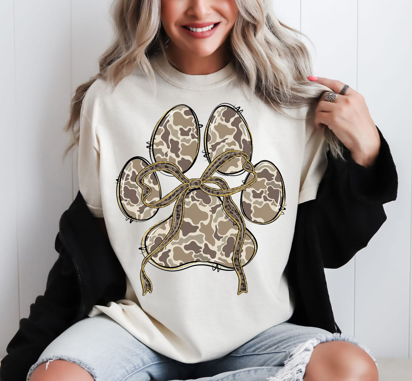 Camo Paw Print