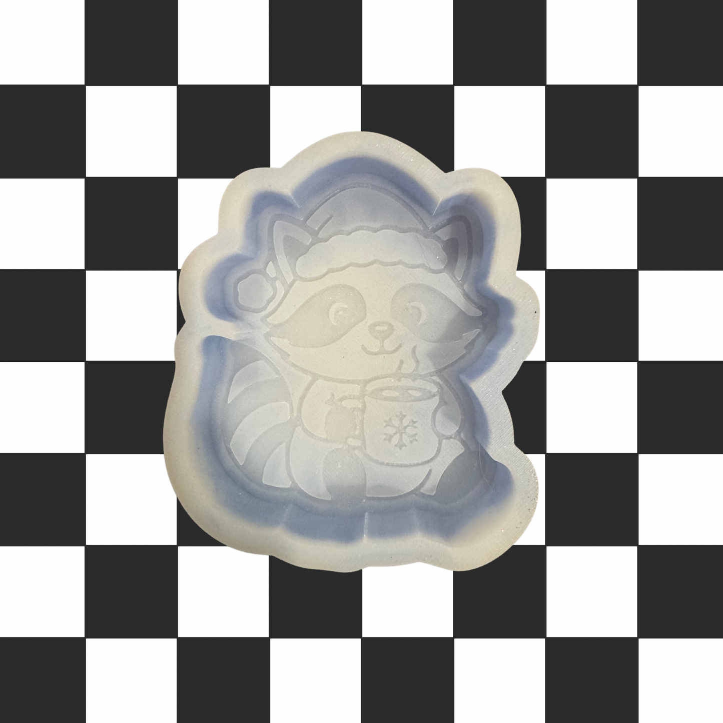 Raccoon with Hot Cocoa Freshie