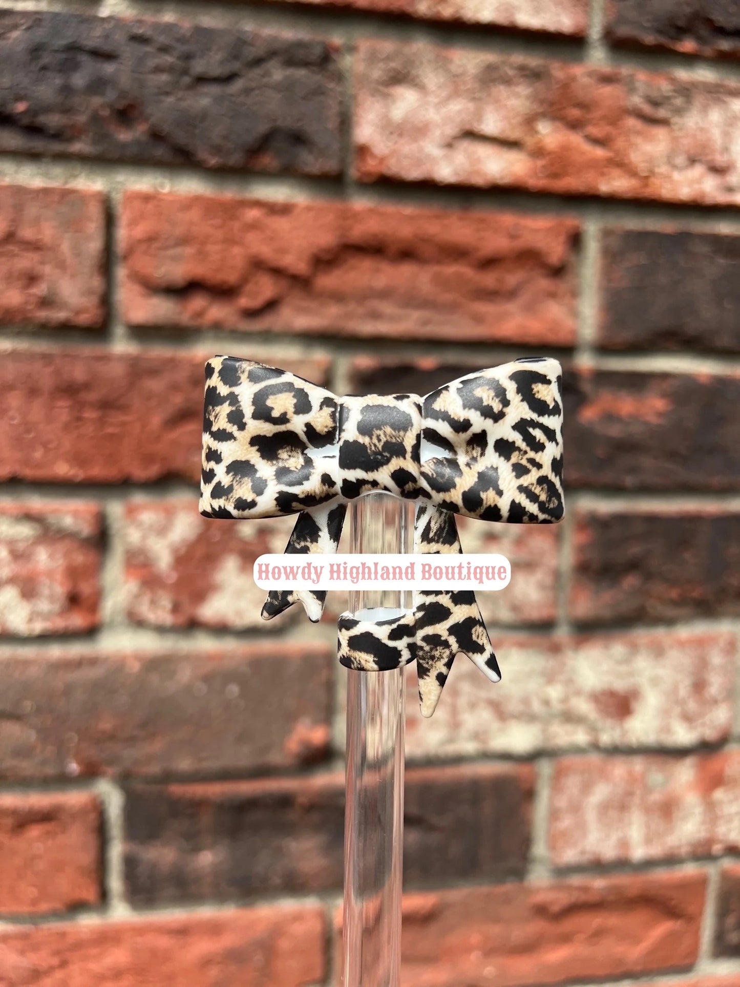 Big Bow Straw Topper
