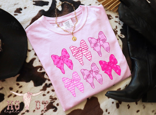 Pink LV Bows