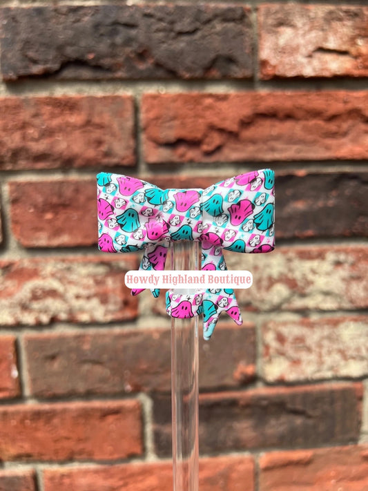 Big Bow Straw Topper