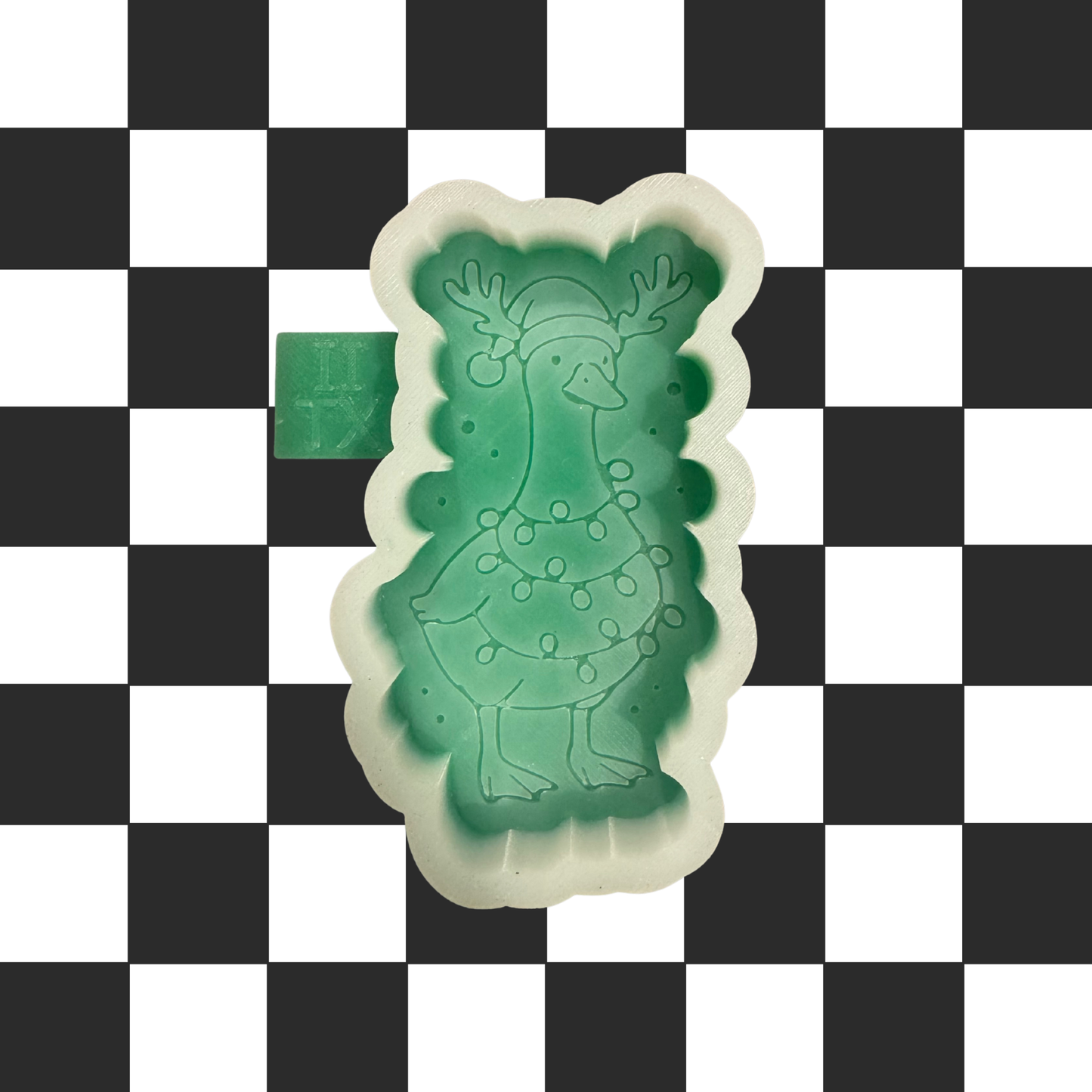 Goose with Christmas Lights Freshie