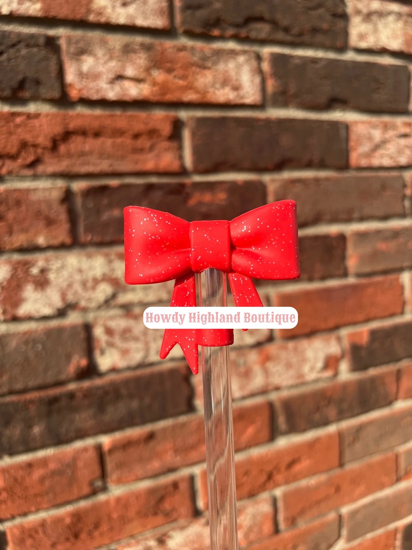 Big Bow Straw Topper