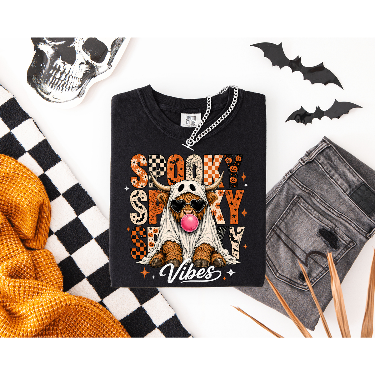 Spooky Vibes Cow